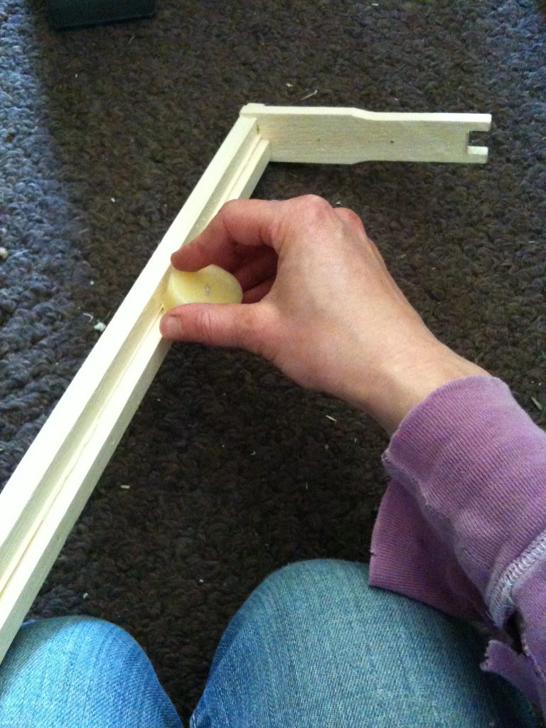 preparing the frame